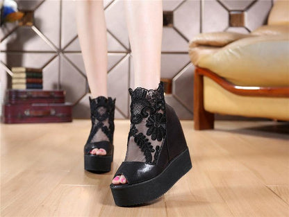 Chaussures en dentelle pour femmes Confort Orthopédique