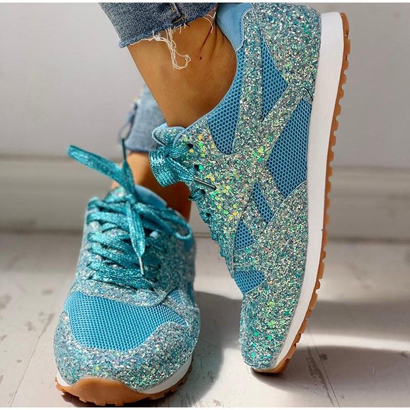 chaussures orthopédiques décontractées à paillettes - Vanshe Confort Orthopédique