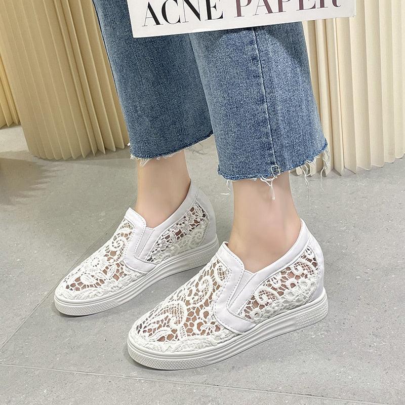 Chaussures en dentelle Blanca Confort Orthopédique