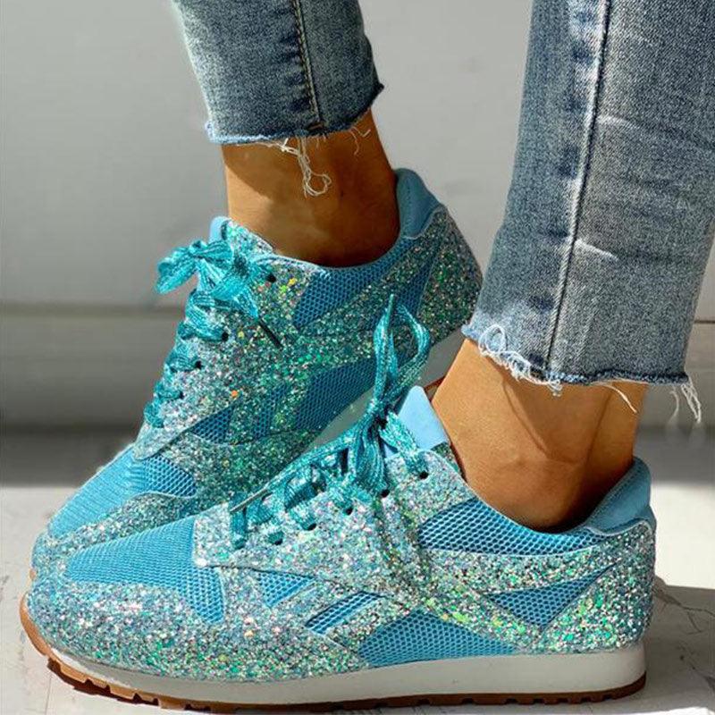 chaussures orthopédiques décontractées à paillettes - Vanshe Confort Orthopédique