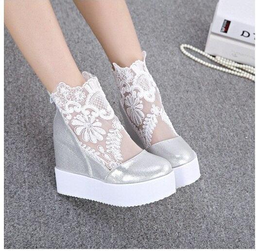 Chaussures en dentelle pour femmes Confort Orthopédique