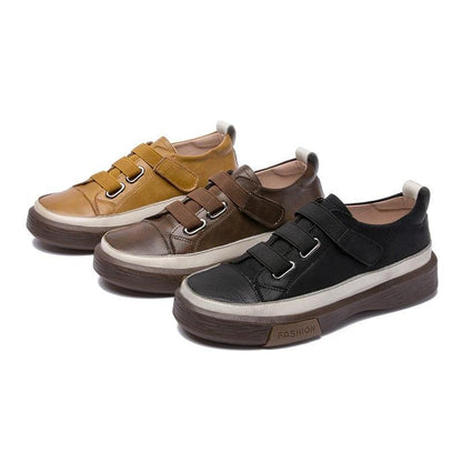 Chaussures orthopédiques Décontractées Plates en Cuir pour Femmes - GTOO Confort Orthopédique