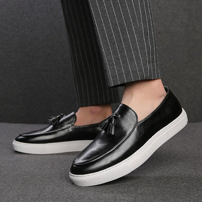 Chaussures d'été en cuir décontractées pour Hommes Confort Orthopédique