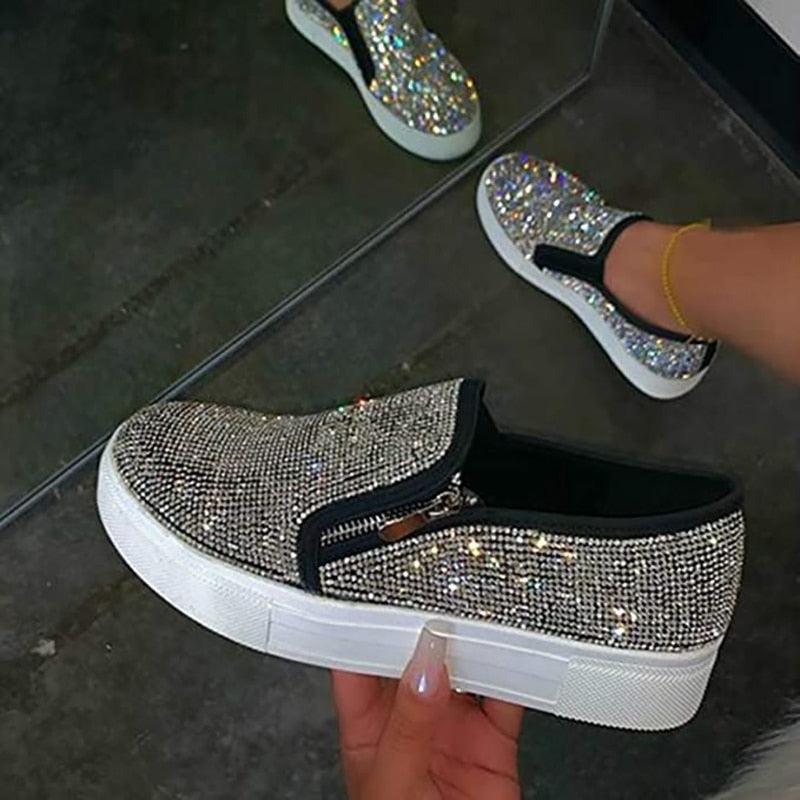 Mocassins orthopédiques brillants confort + pour femme Confort Orthopédique