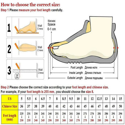 Chaussures de marche antidérapantes pour hommes Confort Orthopédique