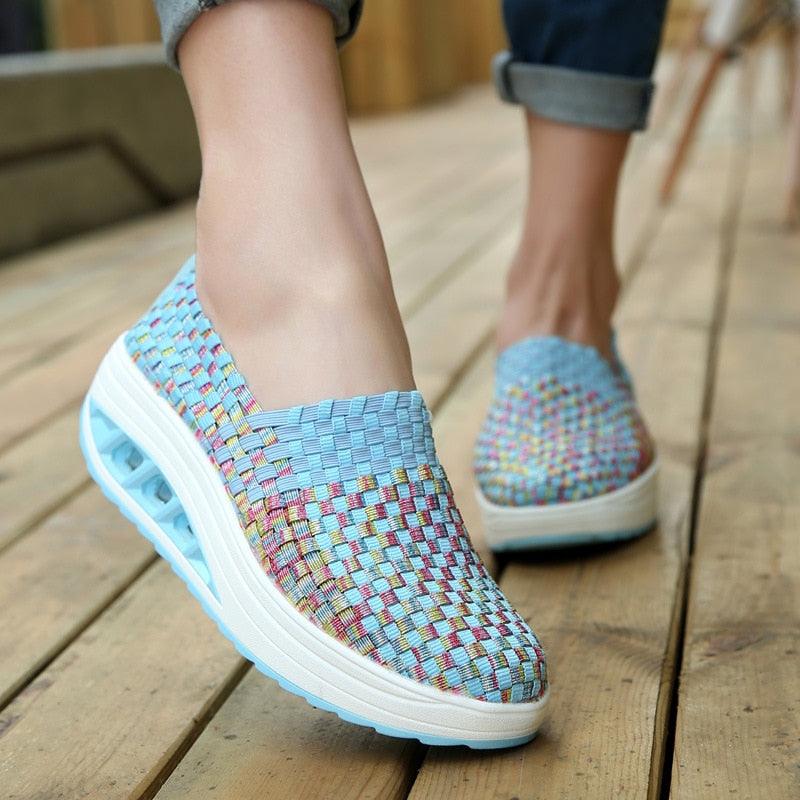 Chaussures orthopédiques décontractées pour Femmes - azur - Confort Orthopédique