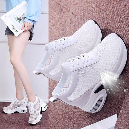 Chaussures à Plate-Forme en dentelle Confort Orthopédique