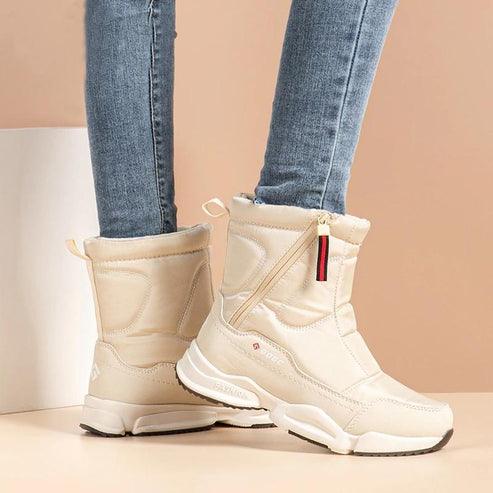 Bottes de neige d'hiver pour femmes - Bottes doublées de fourrure Confort Orthopédique