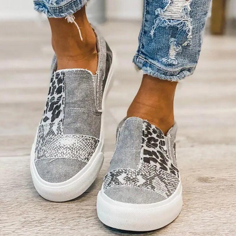 Chaussures Orthopédiques Pour Femme En Toile.